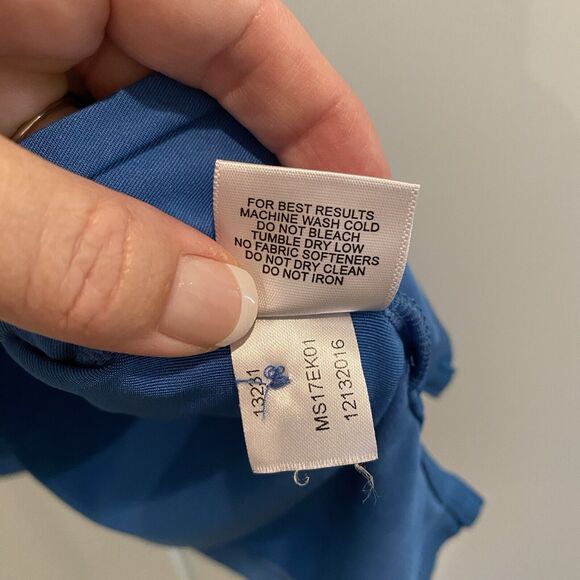 Peter Millar Polo Men Large Blue Summer Comfort OS Logo READ - Picture 13 of 15